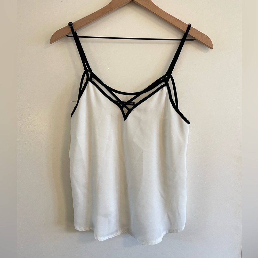 Brandy Melville White & Black Top